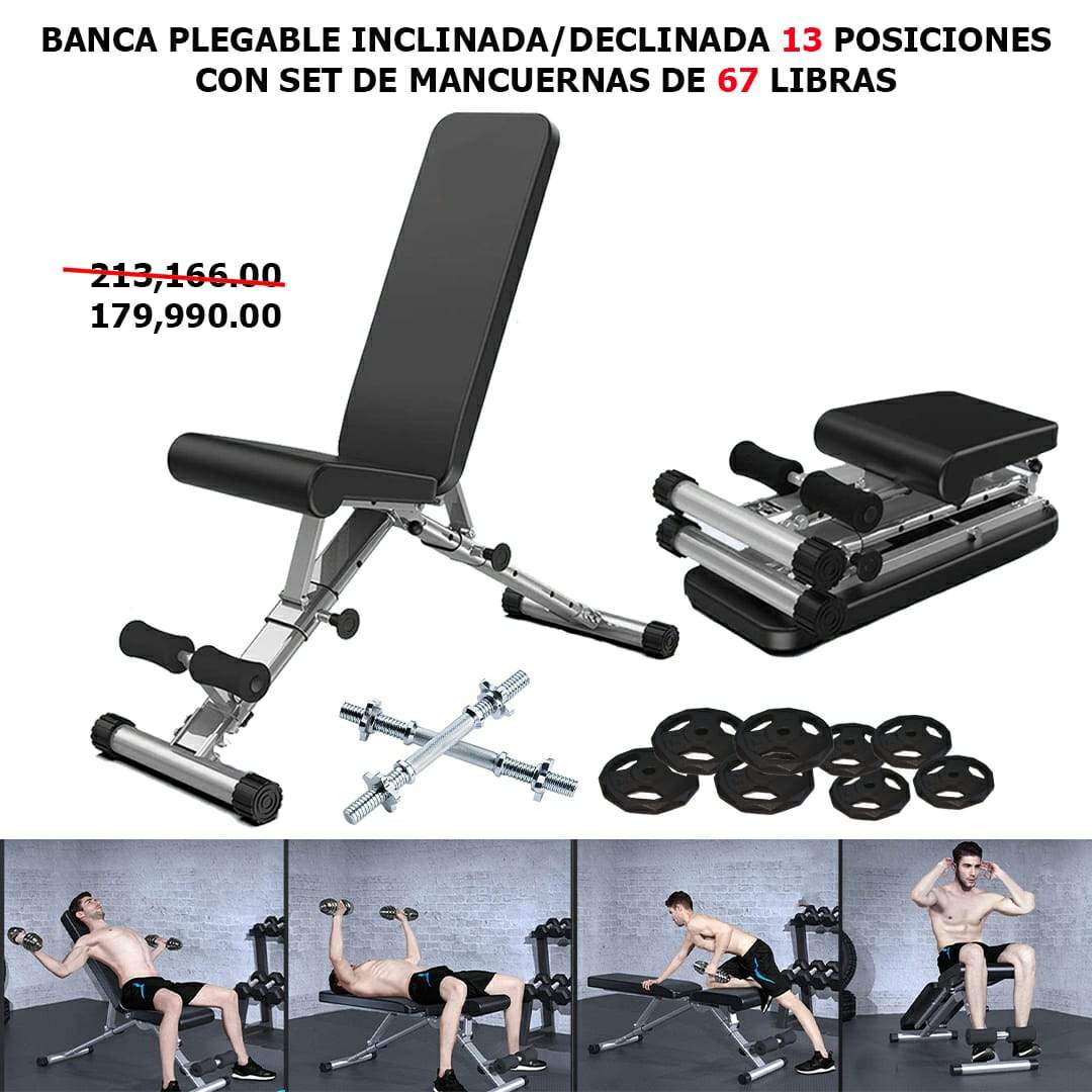 BANCO DE PESAS PLEGABLE : Precio Costa Rica