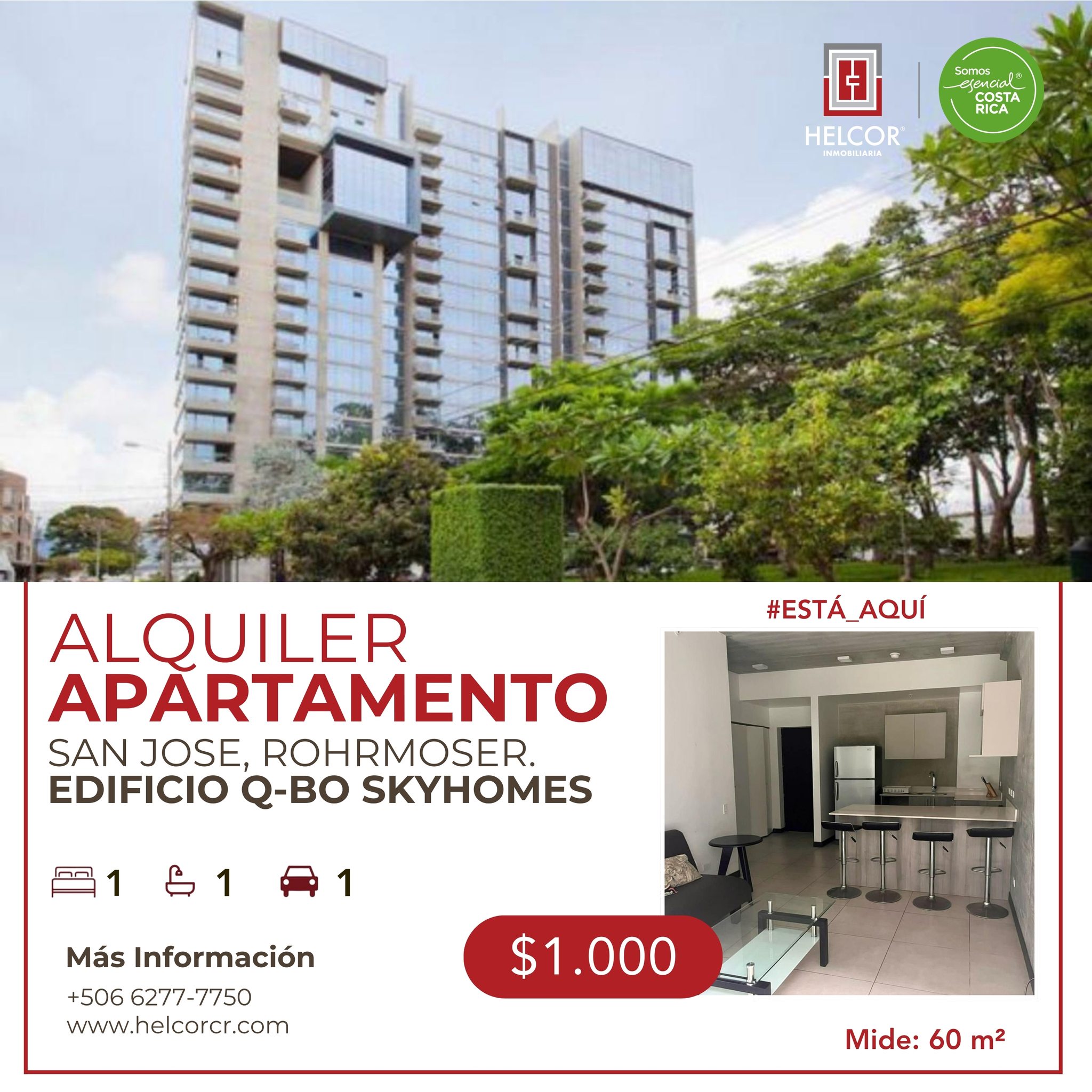ALQUILER DE APARTAMENTO SEMIAMUEBLADO – ROHRMOSER