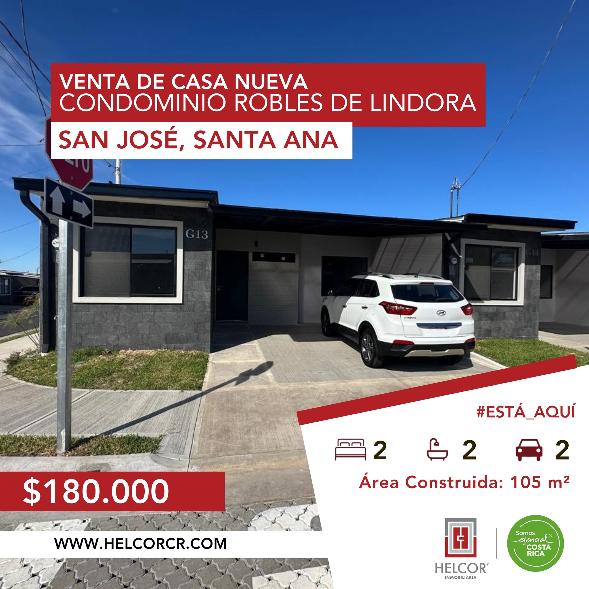 VENTA DE CASA NUEVA – SANTA ANA, LINDORA