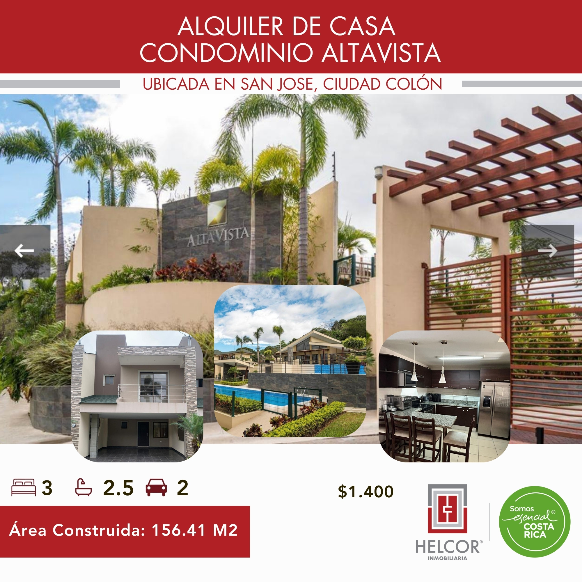 ALQUILER DE CASA, HEREDIA, CARIARI, CONDOMINIO REAL CARIARI