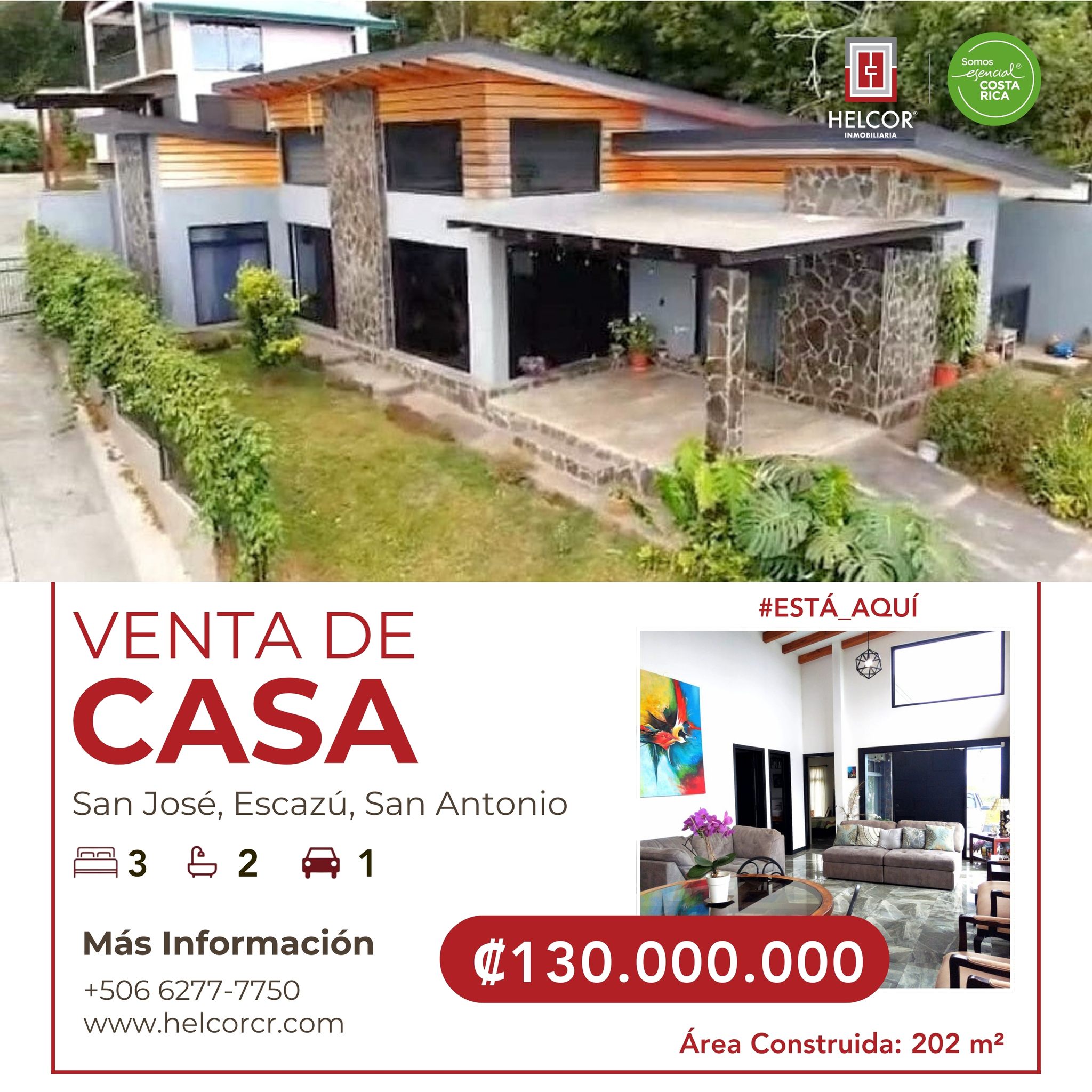 VENTA DE CASA – SAN JOSÉ, ESCAZÚ, SAN ANTONIO