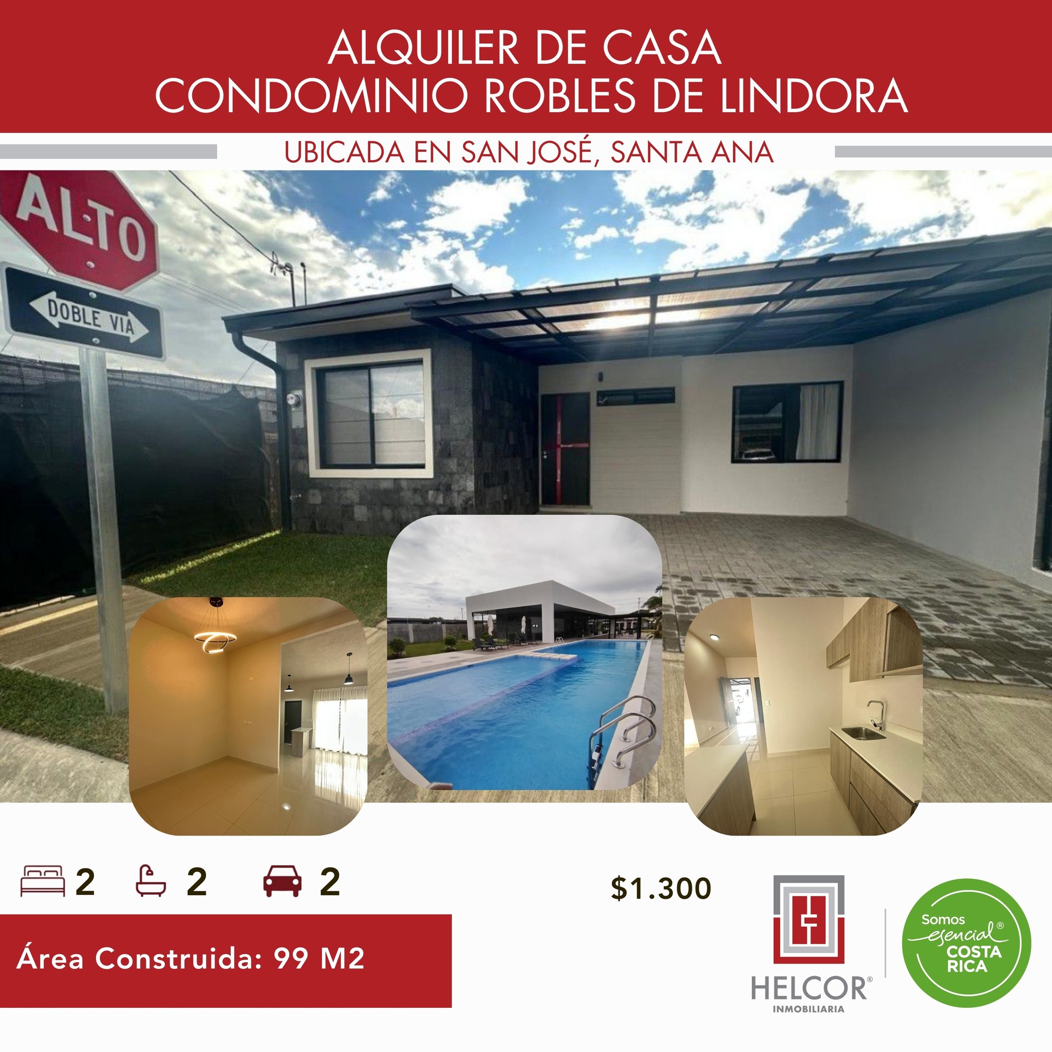 ALQUILER DE CASA, SANTA ANA, CONDOMINIO ROBLES DE LINDORA