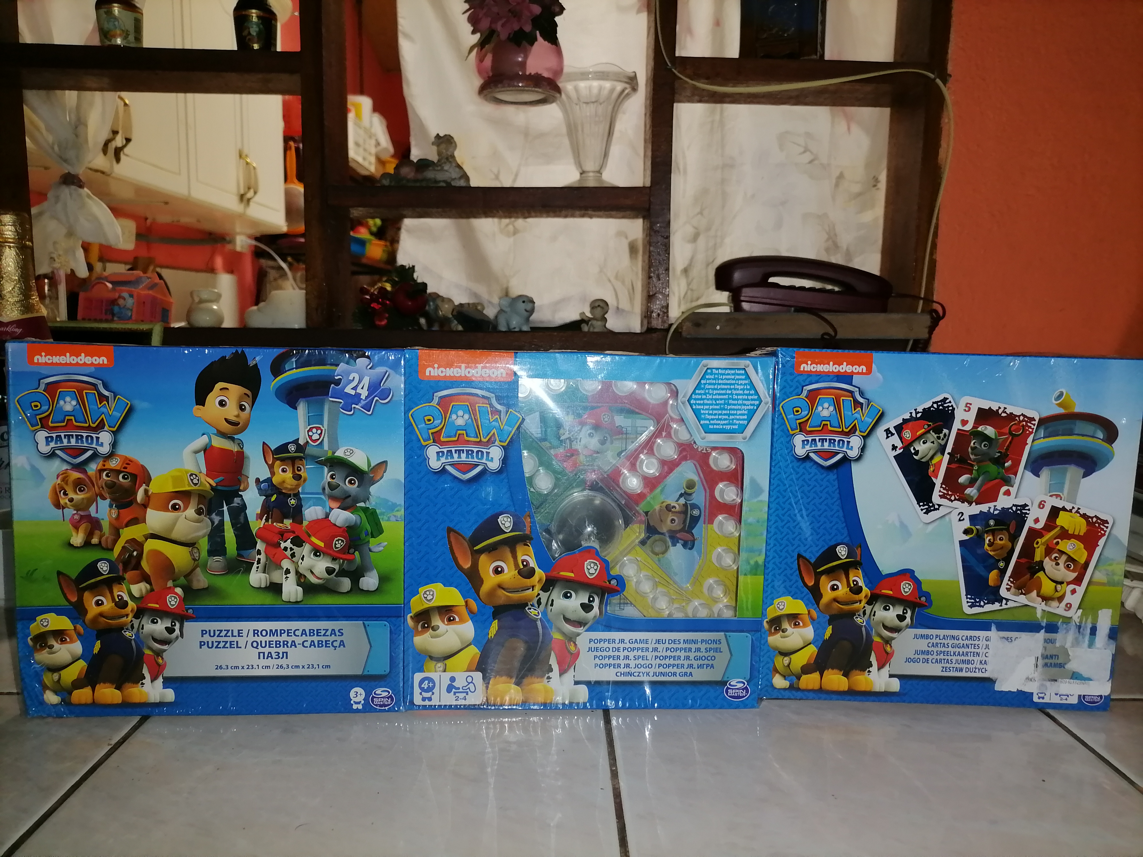 Set de 3 juegos de paw patrol