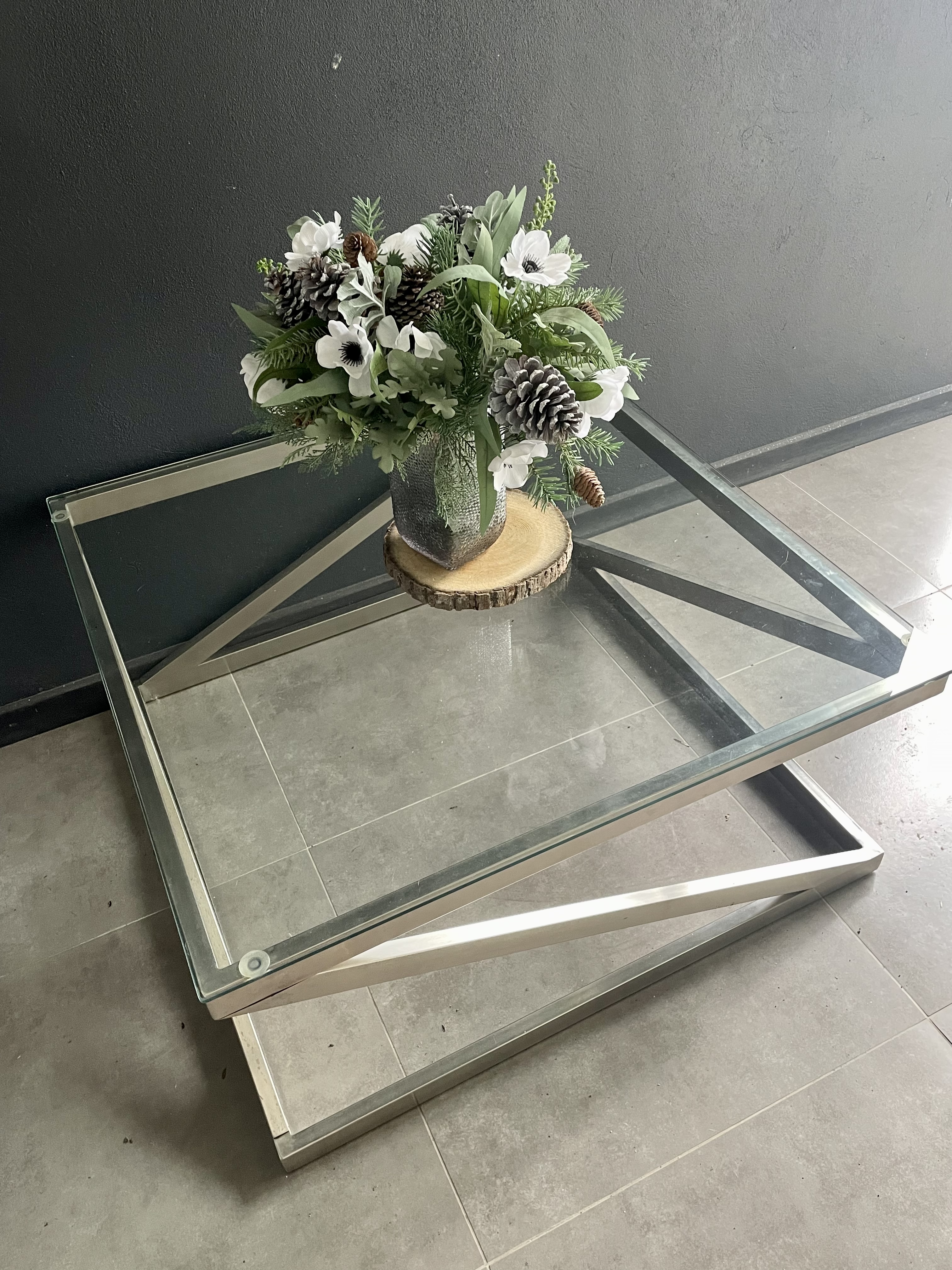 Mesa de centro. Vidrio
