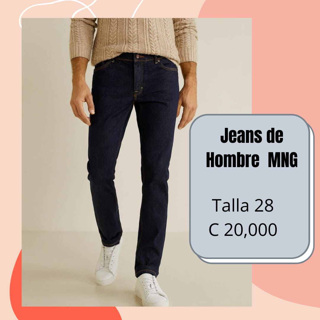 SE VENDE HERMOSO JEANS DE HOMBRE MANGO MNG TALLA 28