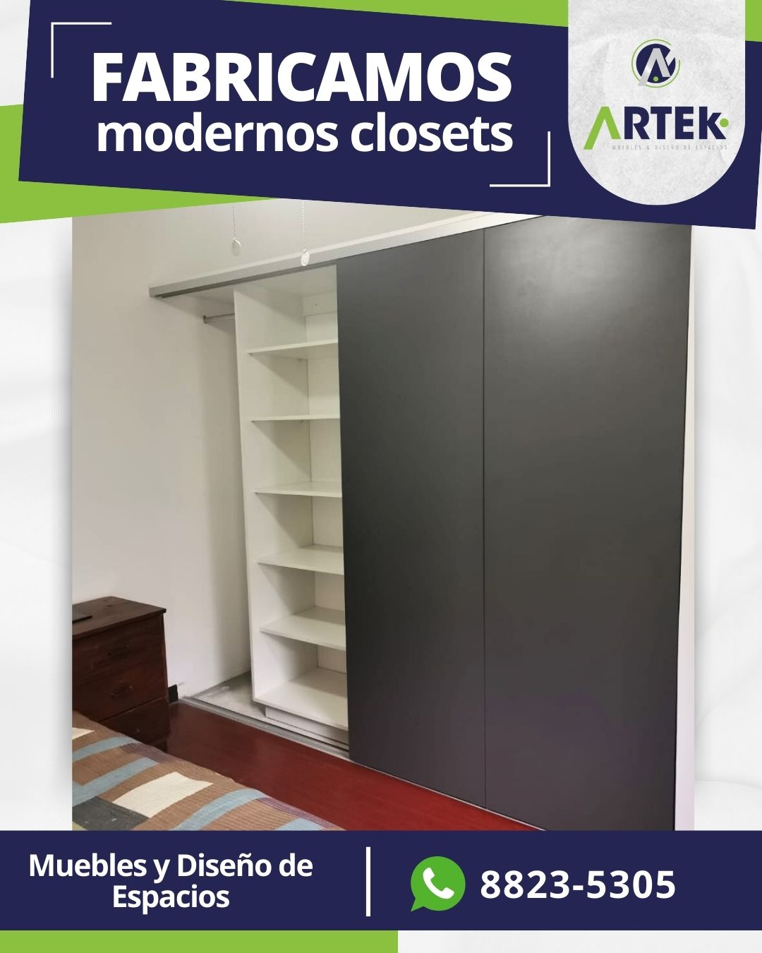 ¡Transforma tu hogar con nuestros modernos closets!