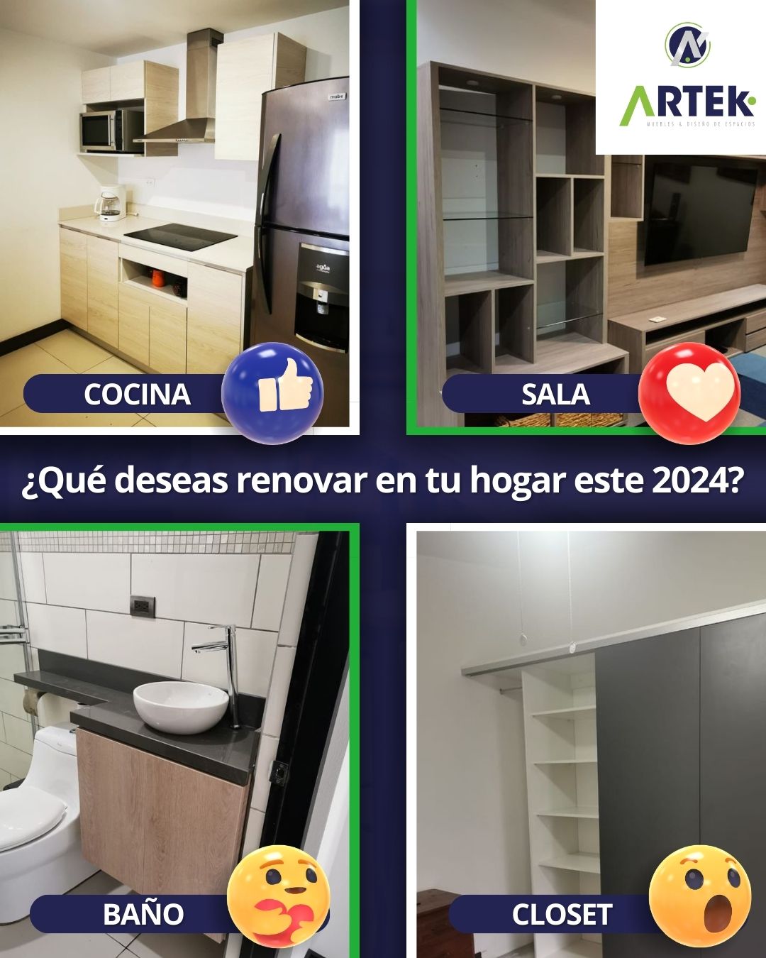 ¡Transforma tu hogar en un refugio de elegancia y funcionalidad con Artek!