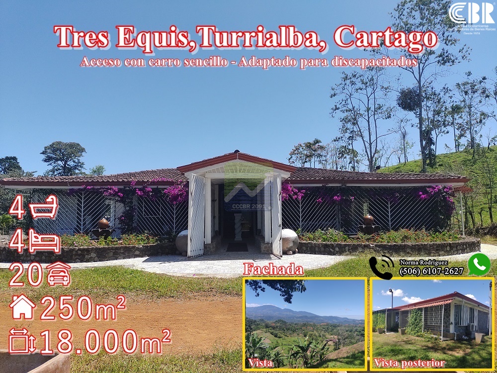 Quinta en Tres Equis de Turrialba. RONO