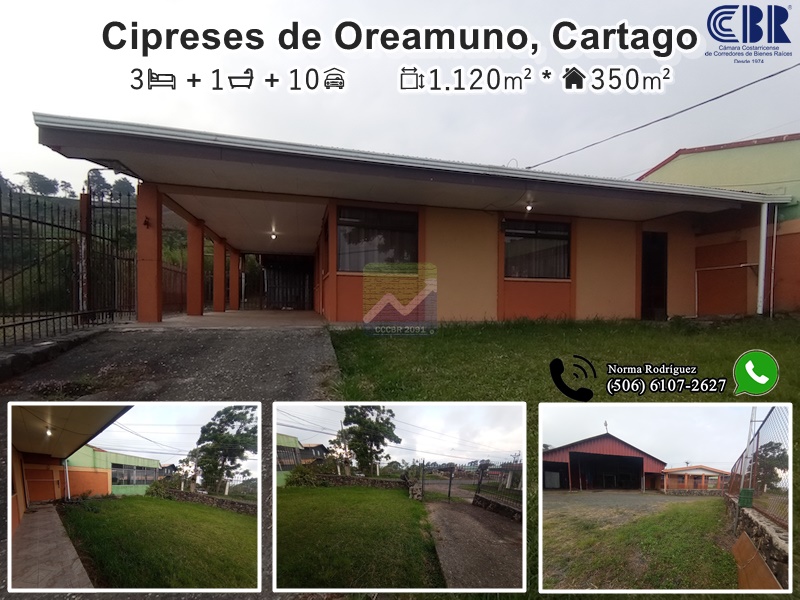 Casa en Cipreses de Oreamuno, Cartago. RONO