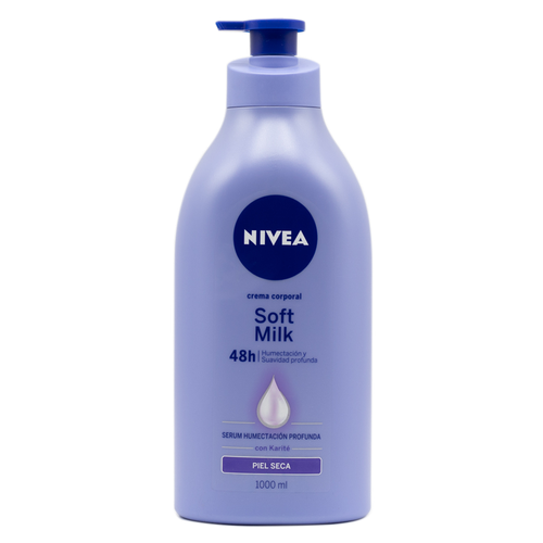Nivea Crema Corporal Soft milk Humecta y suaviza la Piel profundamente para piel seca