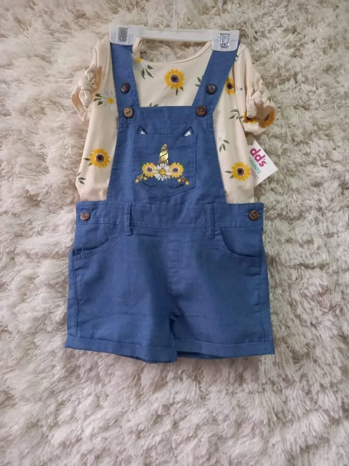 Camisa y  short para niña  Talla 3 años