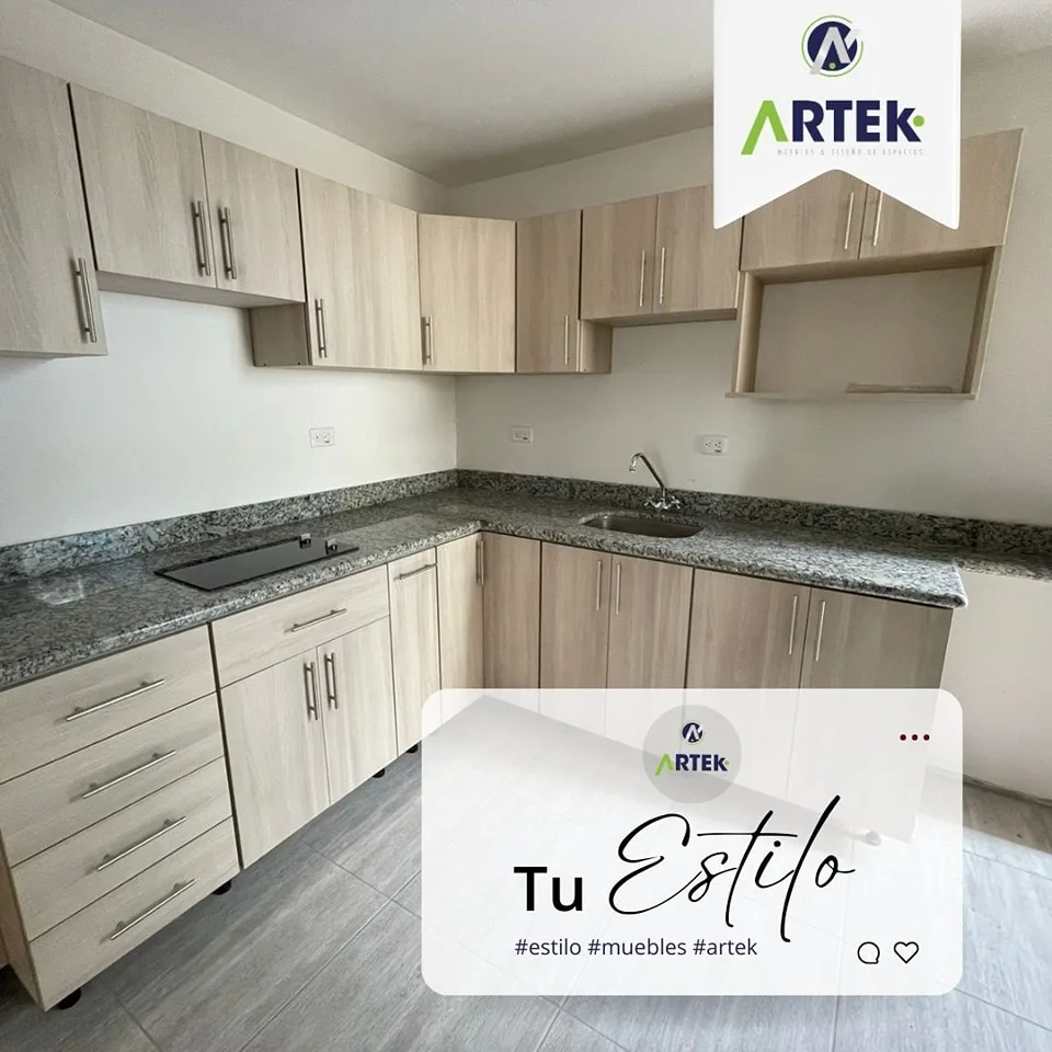 Hermoso mueble de cocina hecho con melamina