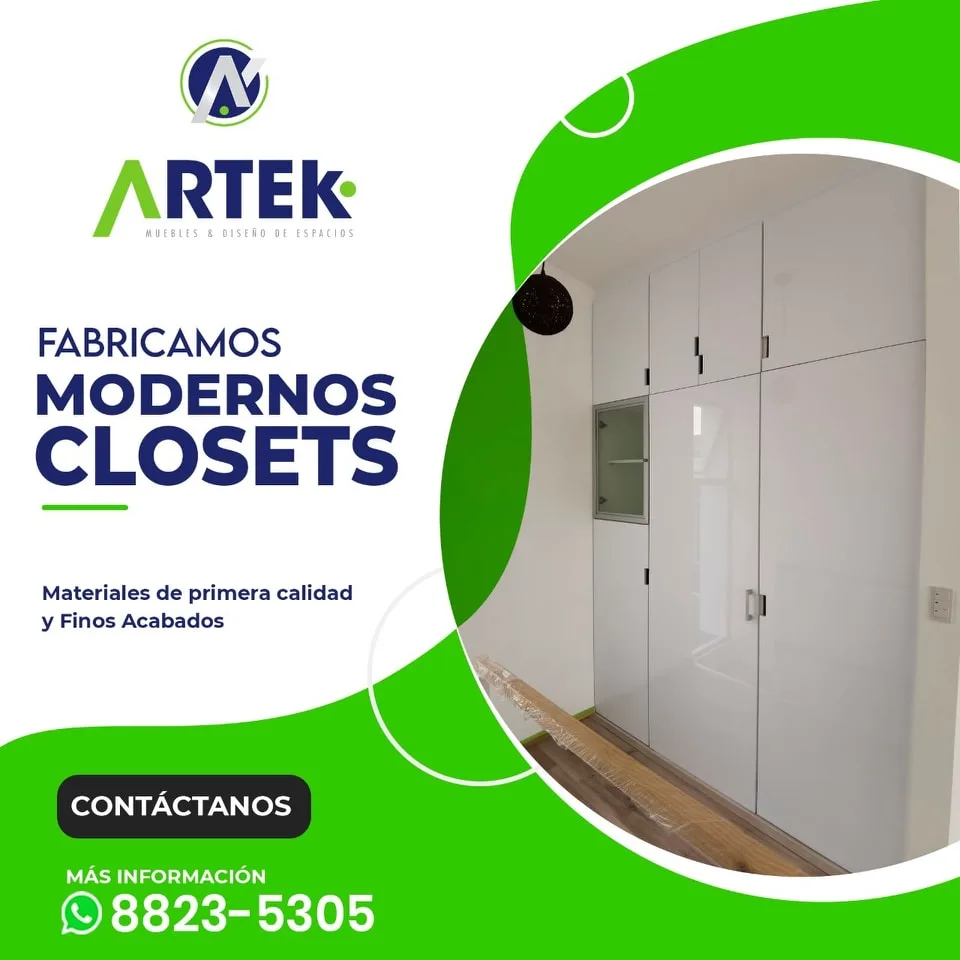 Nosotros lo creamos a tu estilo y medidas, con materiales de excelente calidad