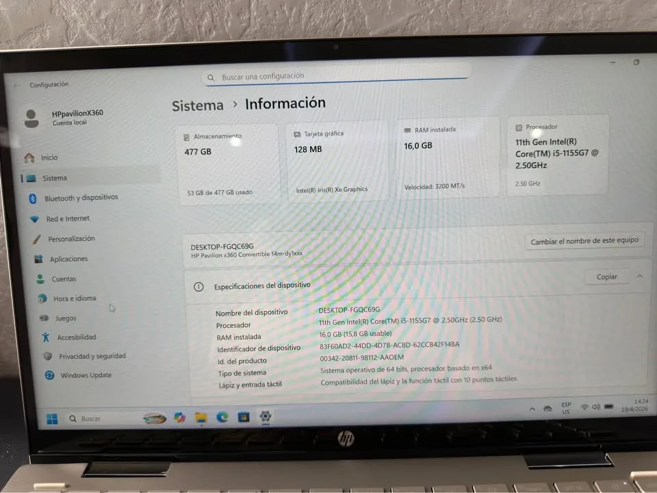 Laptop HP Touch i5 - foto 5