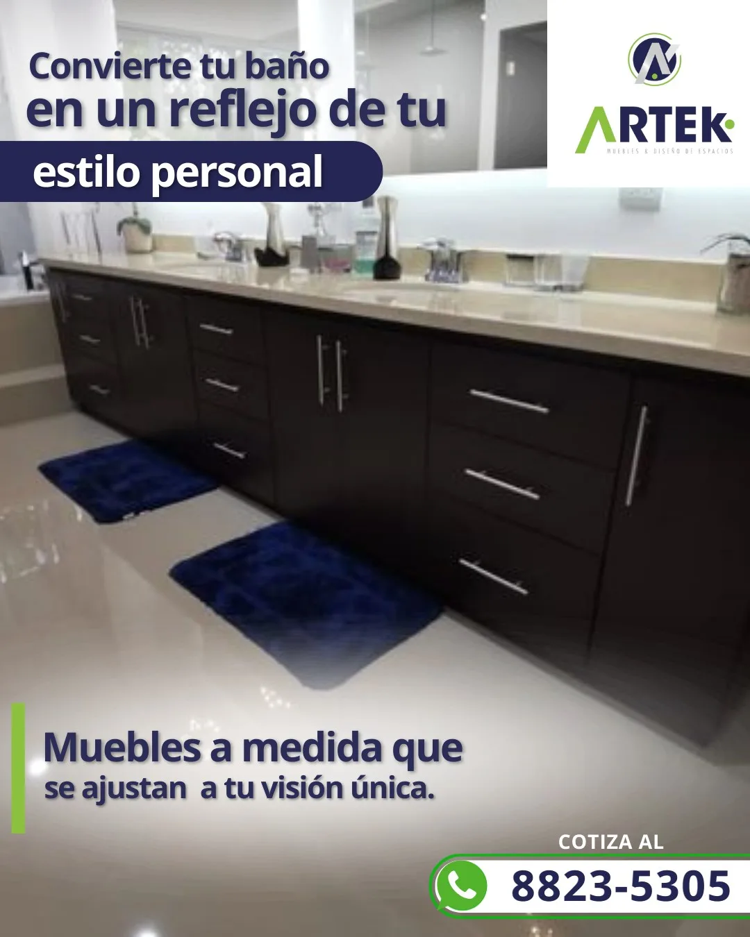 ¿Estás pensando en darle un toque fresco a tu baño?