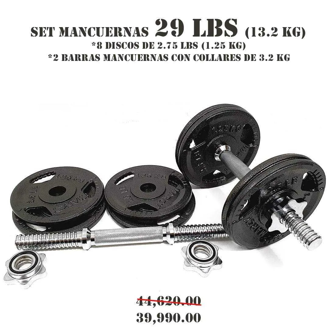 SET MANCUERNAS 29 LBS (13.2 KG) - foto 2