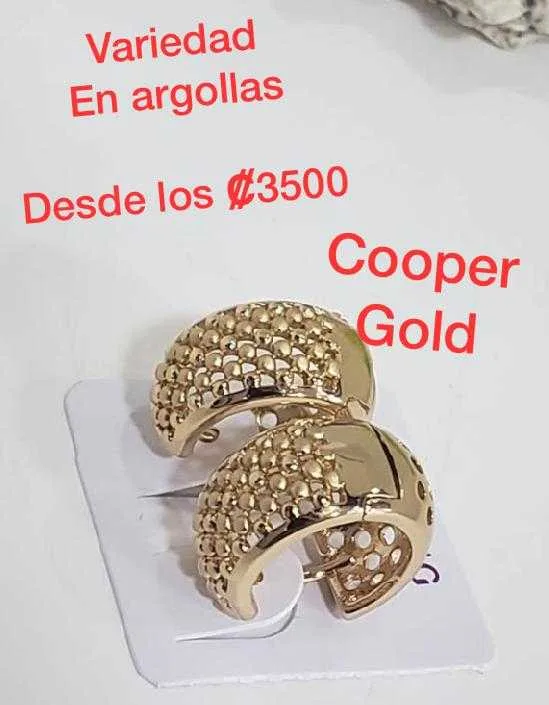 Se Venden Variedad De  Hermosas Argollas Cooper Gold - foto 2