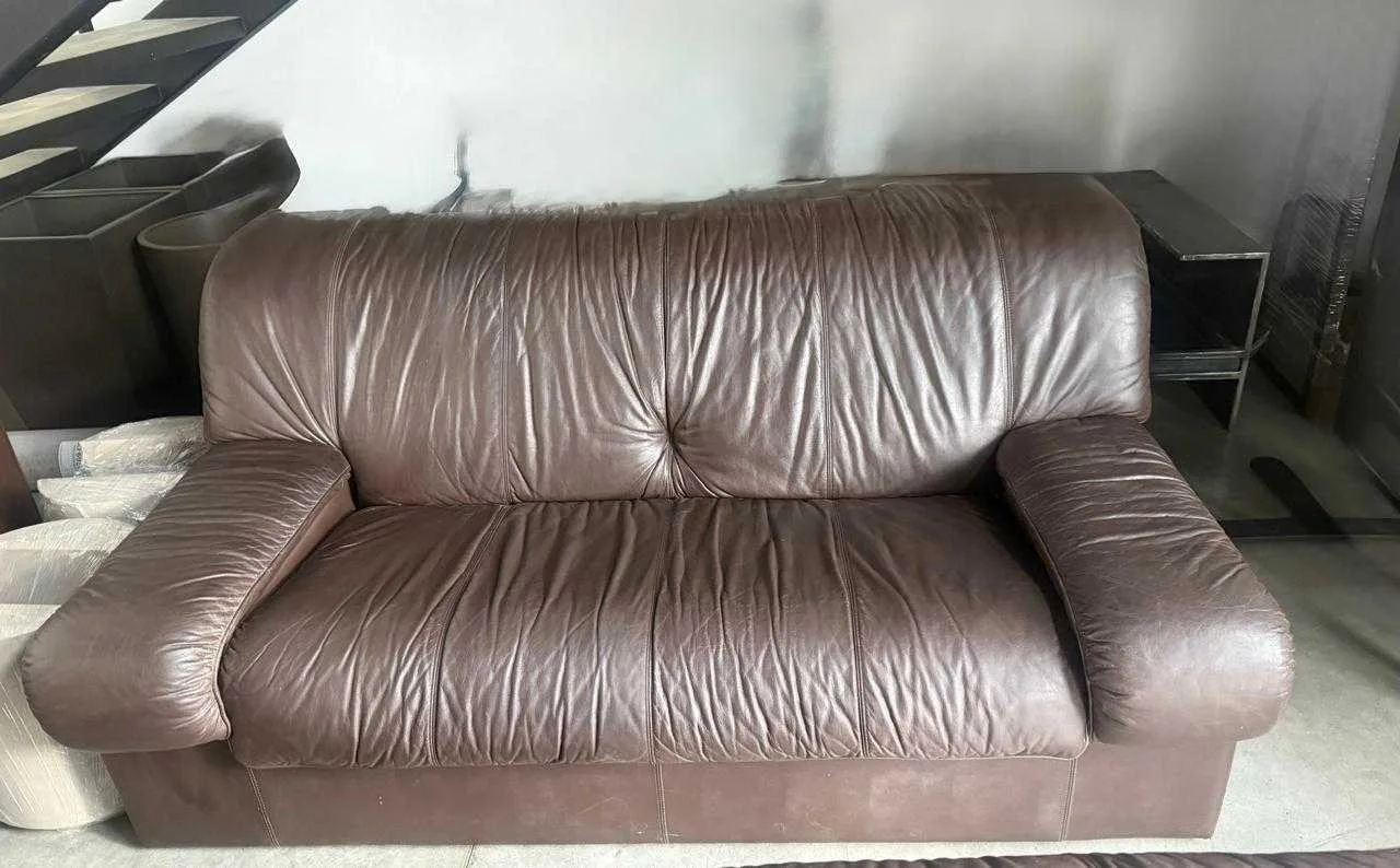 Juego de sofas en cuero - foto 2