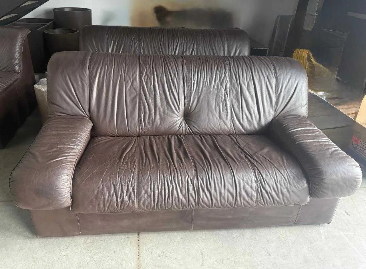 Juego de sofas en cuero - foto 3