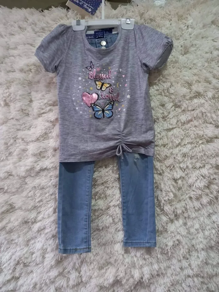 Camisa y jeans para niña Talla 6 años