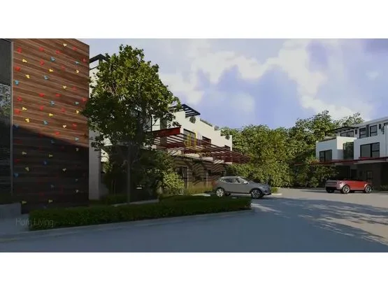 Townhouse en construcción a la venta, Condominio HOM, Pozos de Santa Ana.