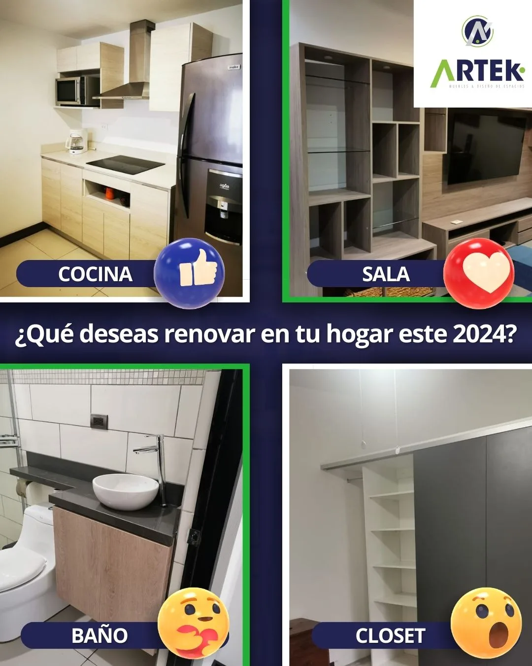 ¡Transforma tu hogar en un refugio de elegancia y funcionalidad con Artek!