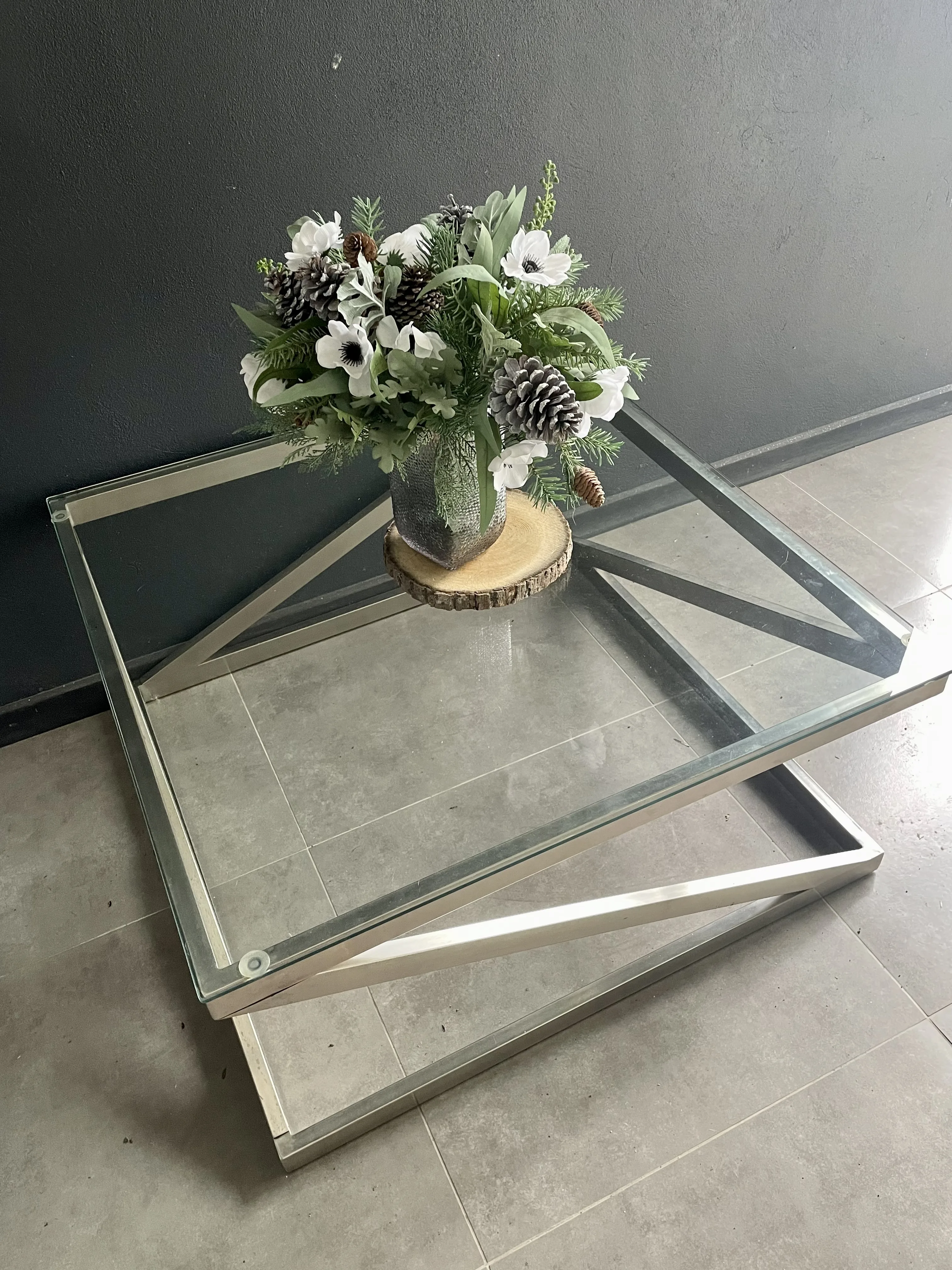 Mesa de centro. Vidrio