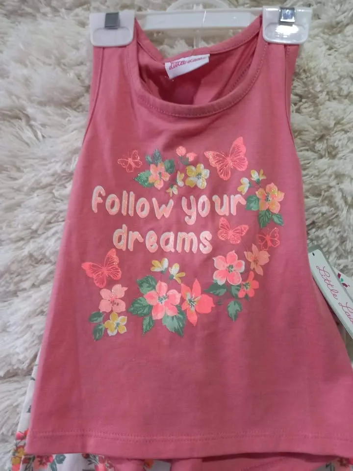 Conjunto de camisa y short para niña Talla 4 años - foto 3