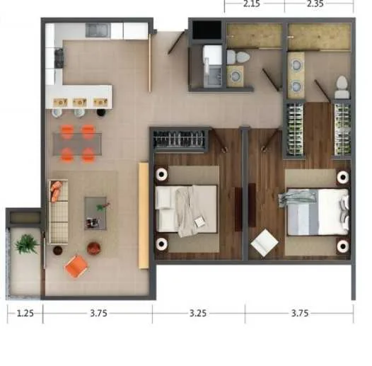 Acogedor Apartamento En San Pablo De Heredia - foto 2