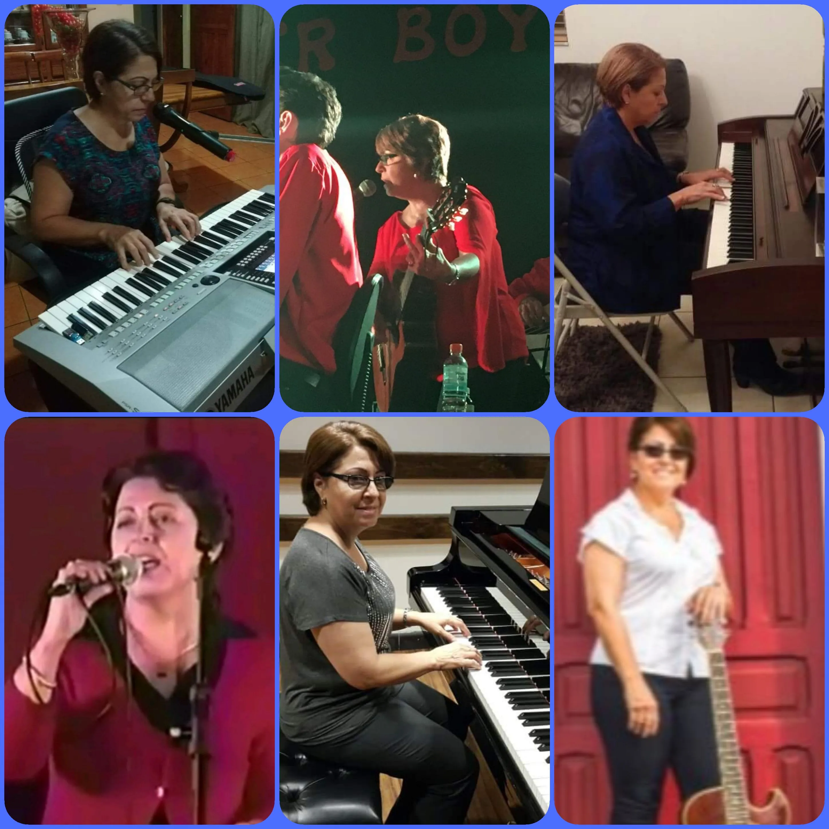 Clases de piano, guitarra y canto.