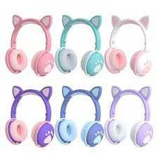Auriculares Oreja de gato Bluetooth, am/fm,  micro sd y  usb - foto 3