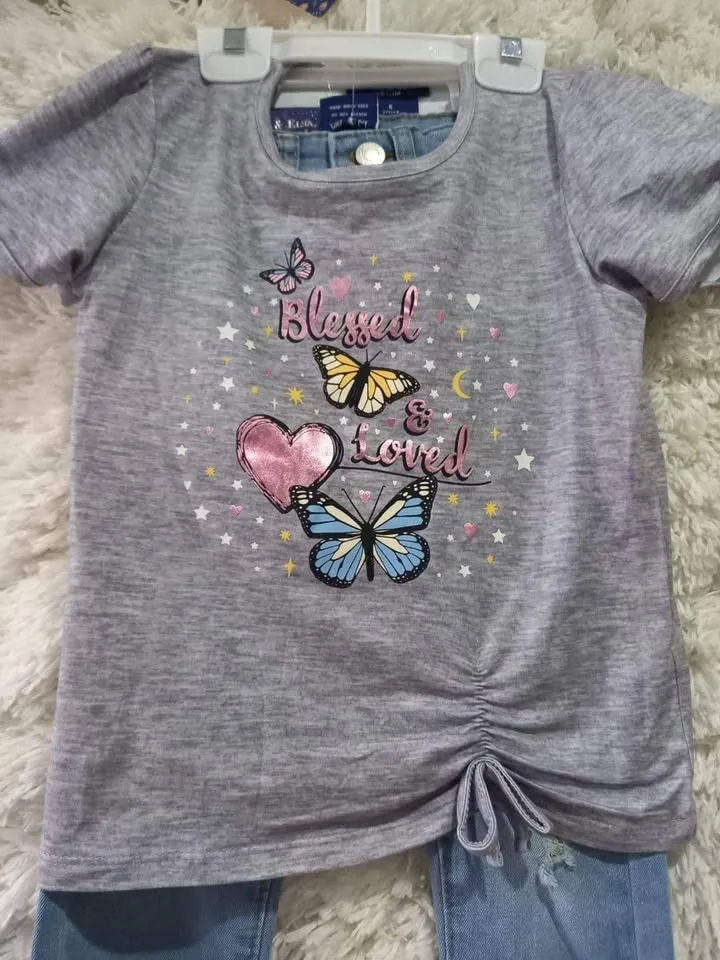 Camisa y jeans para niña Talla 6 años - foto 3