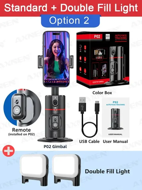 Cámara estabilizadora con seguimiento automático ,rotación de 360 ??grados