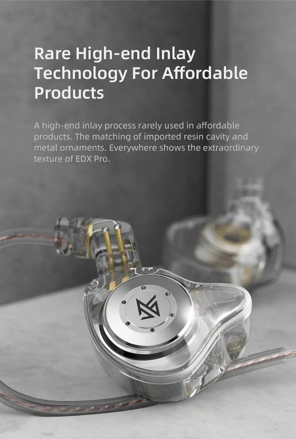 Audífonos KZ EDX PRO calidad HiFi con micrófono - foto 3