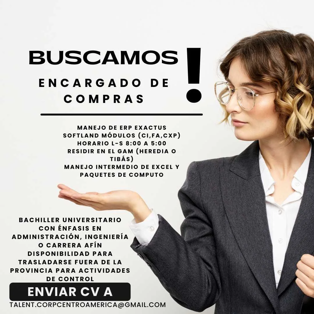 ENCARGADO DE COMPRAS CON CONOCIMIENTO EXACTUS - foto 2