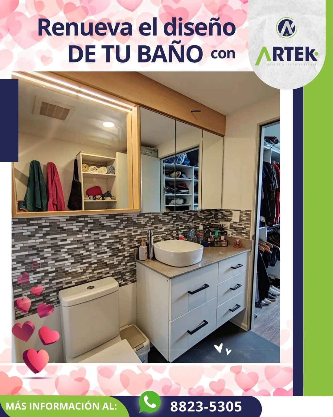 Hermoso mueble de baño hecho de melamina