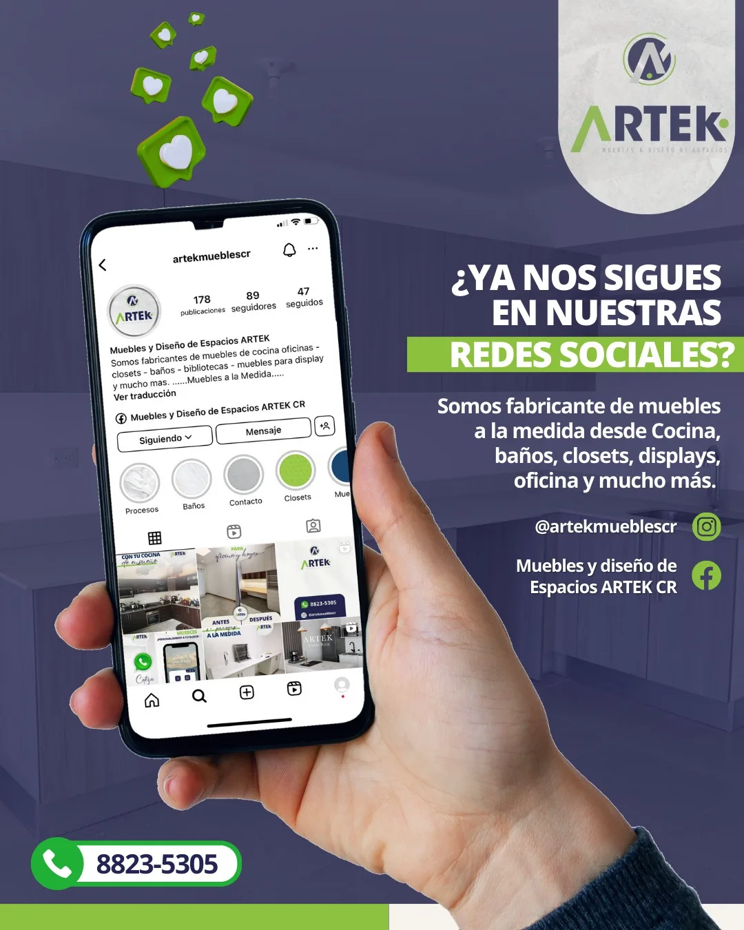 Somos fabricantes de muebles personalizados, diseñados para reflejar tu estilo único y mejorar tus espacios.