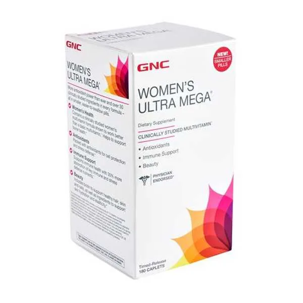 GNC Women´s Ultra Mega Vitaminas y Minerales 180 Tabletas - foto 2