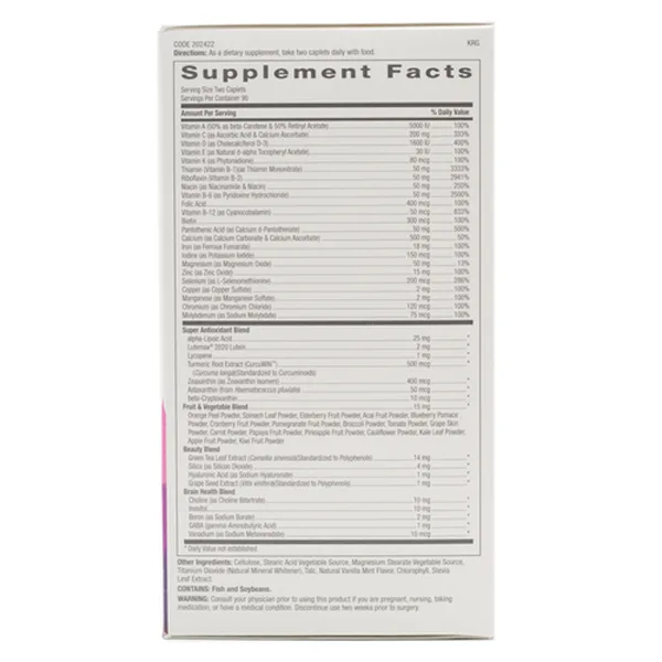 GNC Women´s Ultra Mega Vitaminas y Minerales 180 Tabletas - foto 4