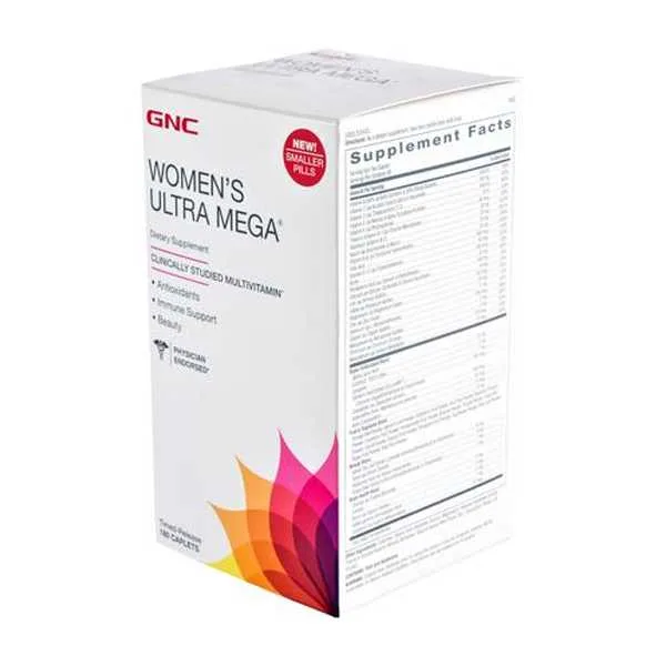 GNC Women´s Ultra Mega Vitaminas y Minerales 180 Tabletas - foto 3