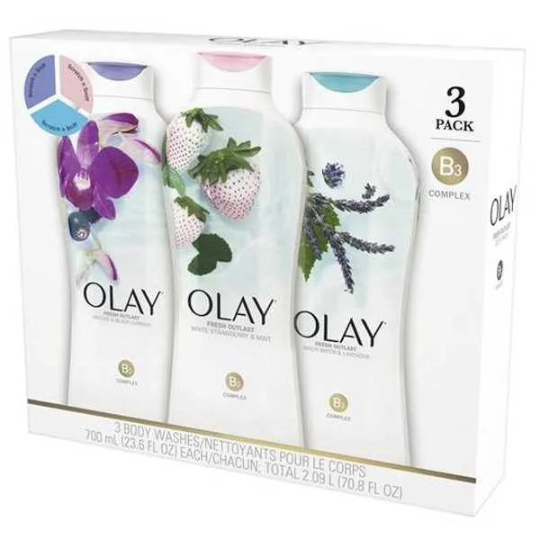 Se Vende Olay Jabón de Baño Liquido 3 Unidades / 700 ml / 23.6 oz - foto 4